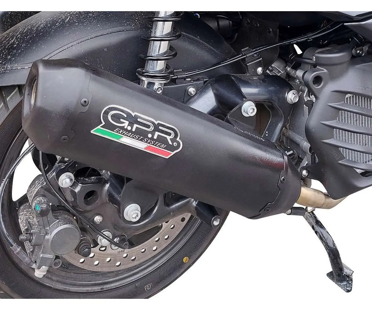 Terminale Di Scarico Gpr Pentaroad Black Omologato Nero Opaco Per Bmw C 400 X / Gt 2019 > 2020-BM.108.CAT.PE.BL-386891