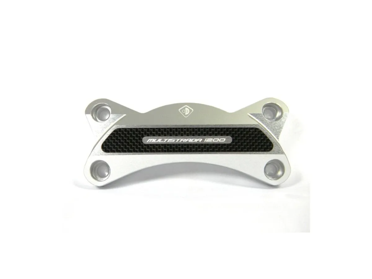 Blocco Manubrio Argento Ducabike Dbk Per Ducati Multistrada 1200 2010 > 2017-BM01E-306754