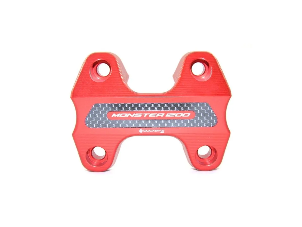 Blocco Manubrio Rosso Ducabike Dbk Per Ducati Monster 1200 2014 > 2021-BM04A-312588