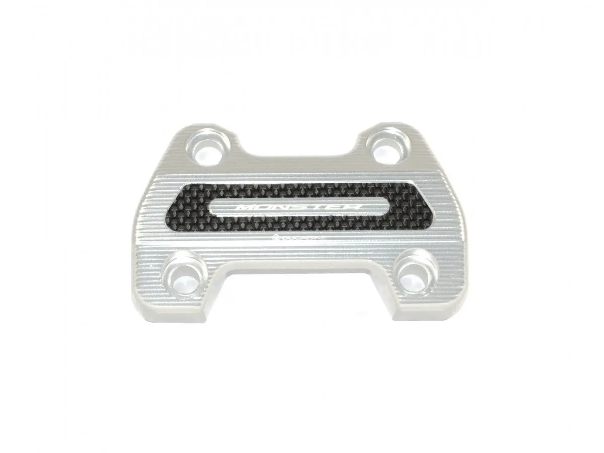 Blocco Manubrio Argento Ducabike Dbk Per Ducati Monster 696 2008 > 2014-BM07E-311823