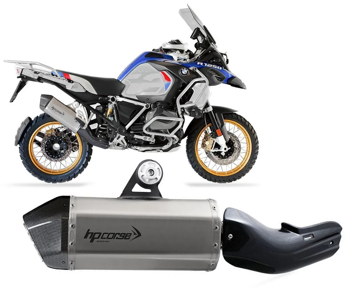 Terminale Di Scarico Hp Corse Sps Carbon Short Satin Per Bmw R 1250 Gs/adv 2019 > 2023-BMWSPSS1025S-AB-300592