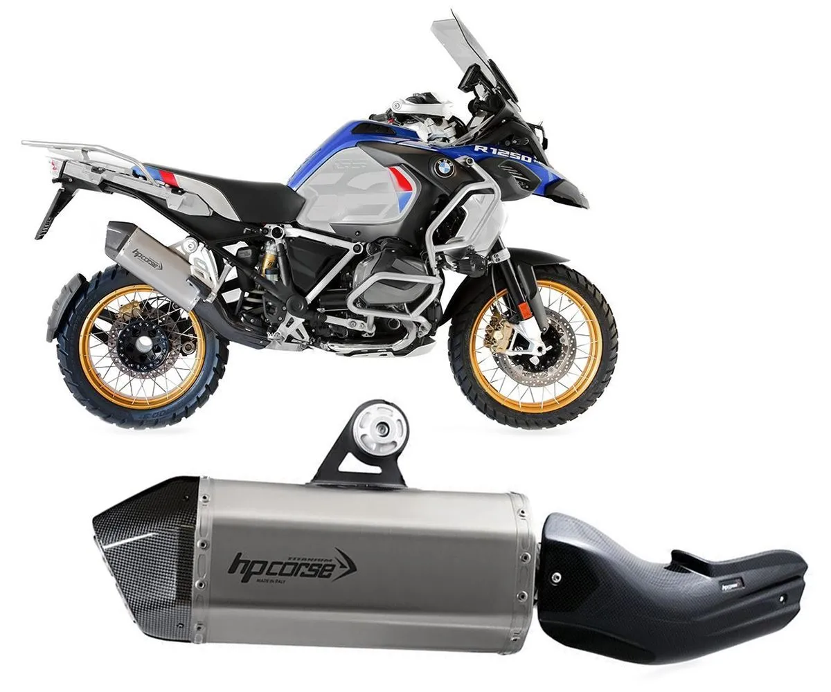 Terminale Di Scarico Hp Corse Sps Carbon Short Titanium Bmw R 1250 Gs/adv 2019 > 2023-BMWSPSS1025T-AB-300590