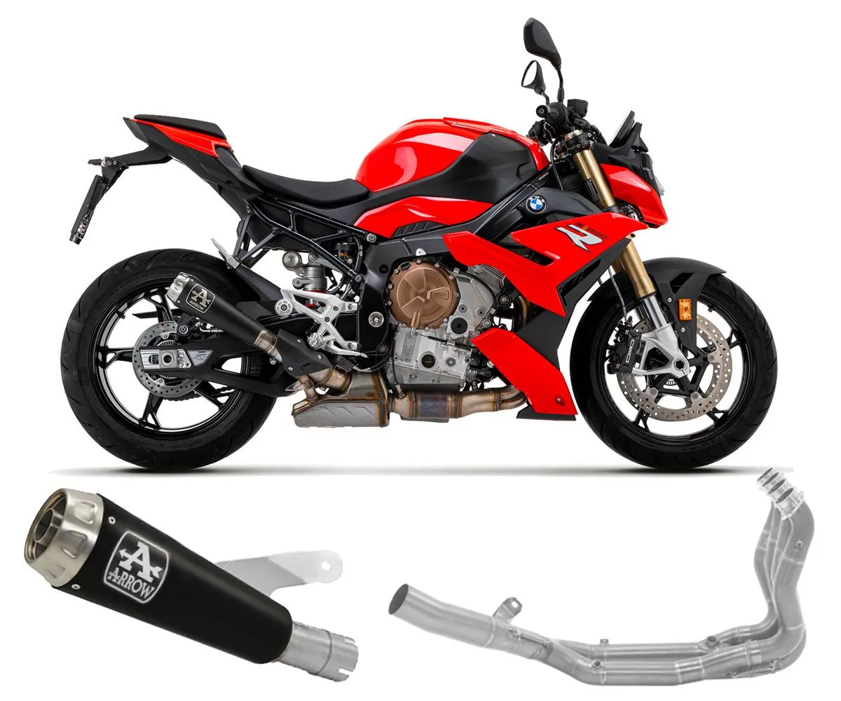 Scarico Completo Arrow Pro-race Steel Cap-header Nichrom Nero Bmw S 1000 R 2021 > 2024-71942PRN--71718MI-289569