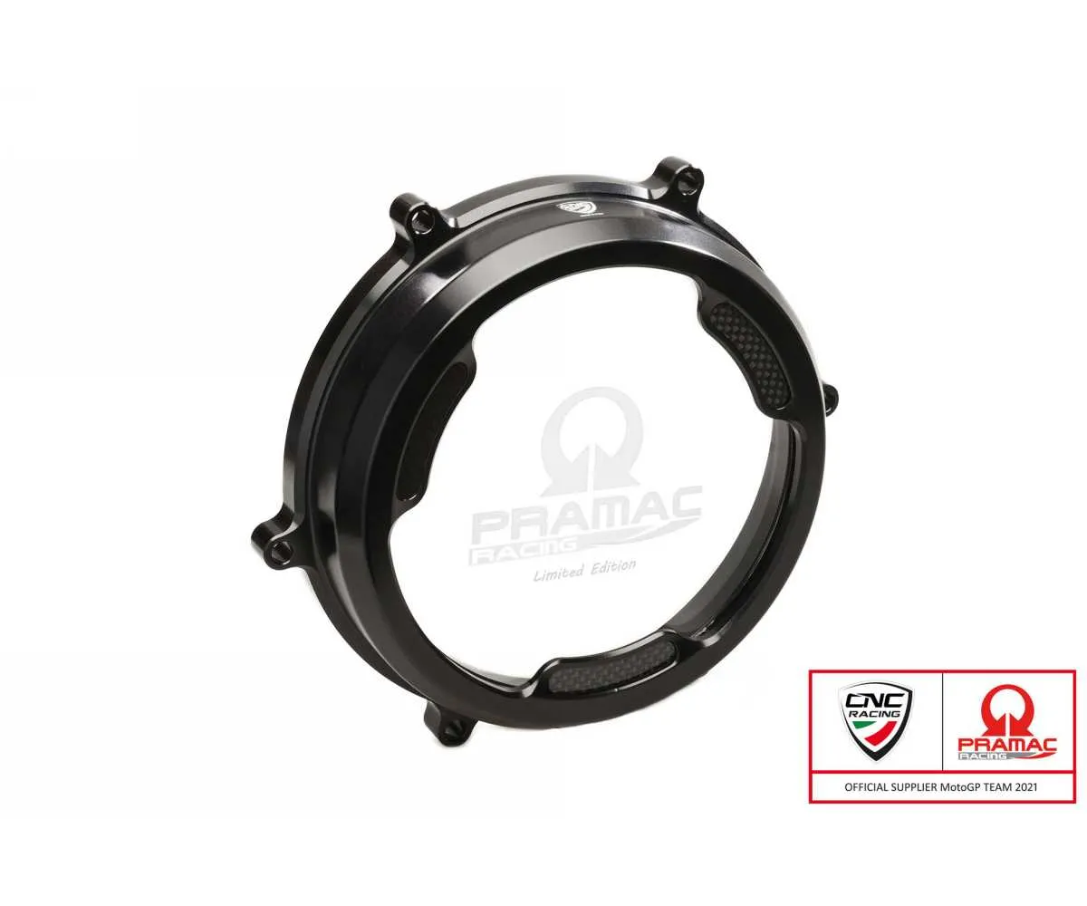 Carter Trasparente Con Inserti In Carbonio Per Frizioni Ad Olio Pramac Racing Lim. Ed. Cnc Racing Ducati Superbike 1199 Superleggera 2014-CA201BPR-344752
