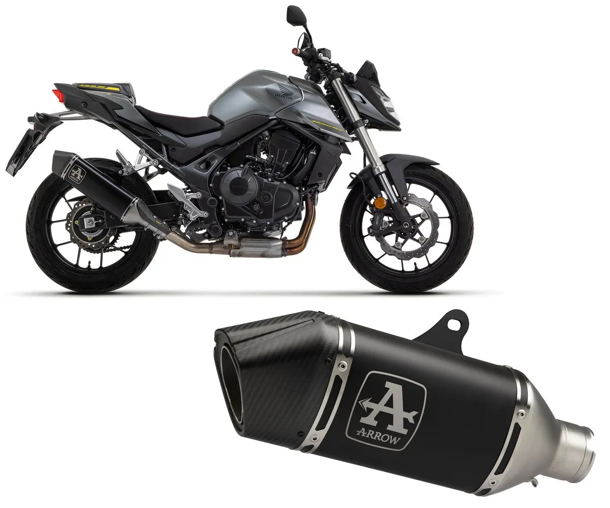 Terminale Di Scarico Arrow Veloce In Alluminio Dark Racing Per Honda Cb 750 Hornet 2023 > 2024-71003VAN-329757