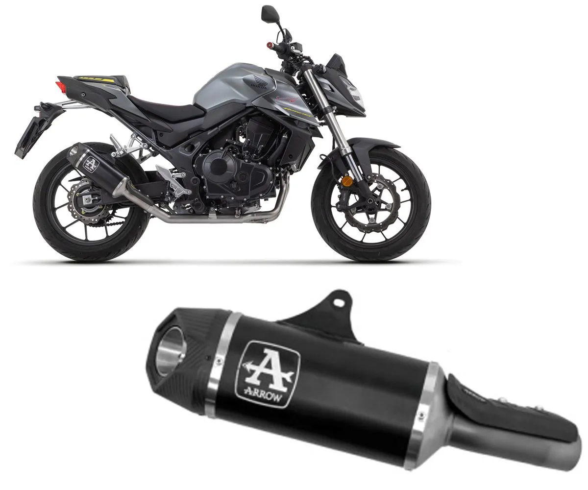 Terminale Di Scarico Arrow Indy Race In Alluminio Dark E5 Per Honda Cb 750 Hornet 2023 > 2024-71954AKN-329764