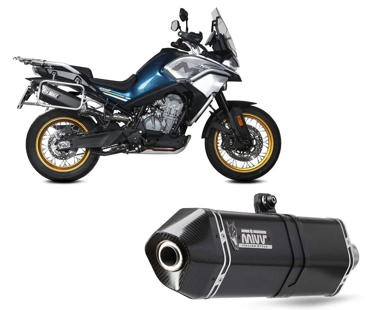 Terminale Di Scarico Mivv Speed Edge Inox Nero Per Cf Moto 800mt 2022 > 2024-CF.001.LRB-290042