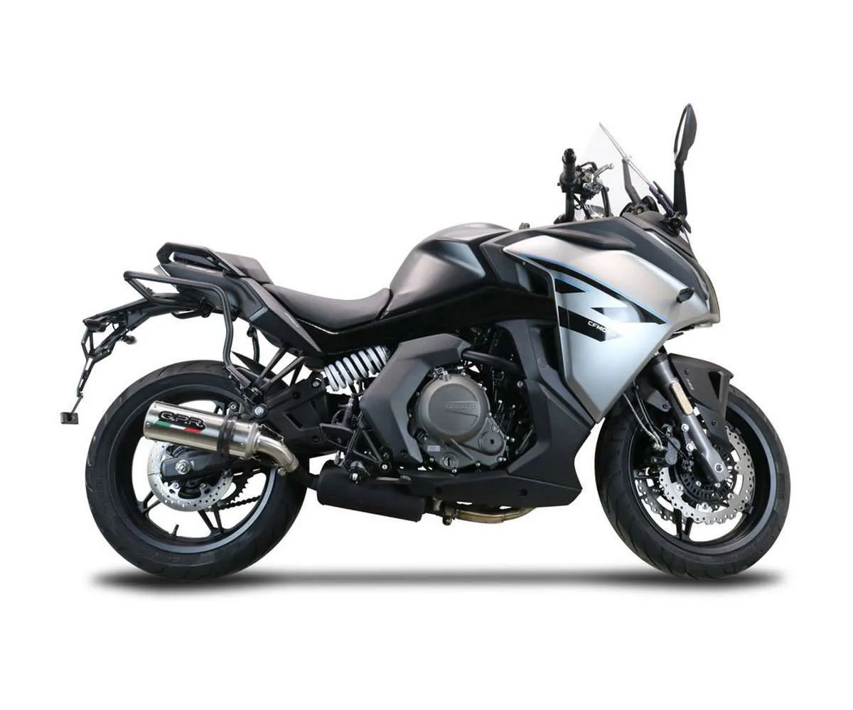 Terminale Di Scarico Gpr M3 Titanium Natural Omologato Titanio Satinato Per Cf Moto 650 Gt 2022 > 2024-CF.7.M3.TN-387042
