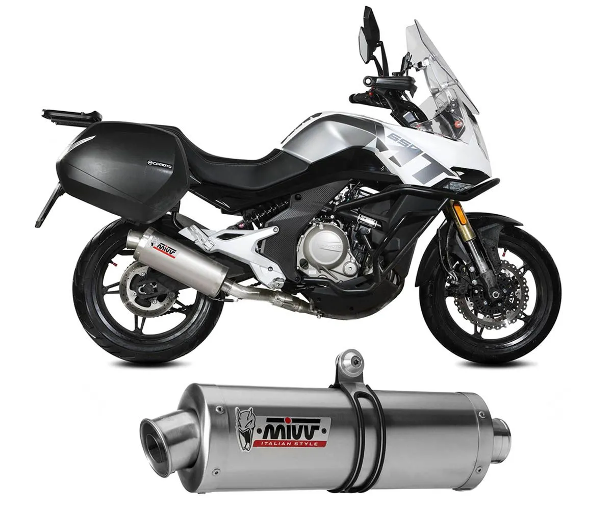 Terminale Di Scarico Mivv Oval Inox Per Cf Moto 650mt 2021 > 2024-CF.002.LX2-388481