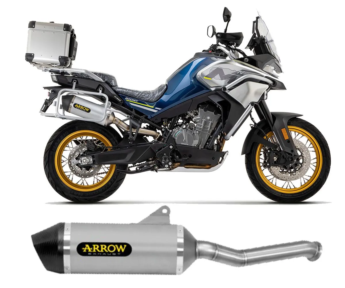Terminale Scarico Arrow Race-tech Titanio Cf Moto 800 Mt Sport 2022 > 2024-71943PK-289437