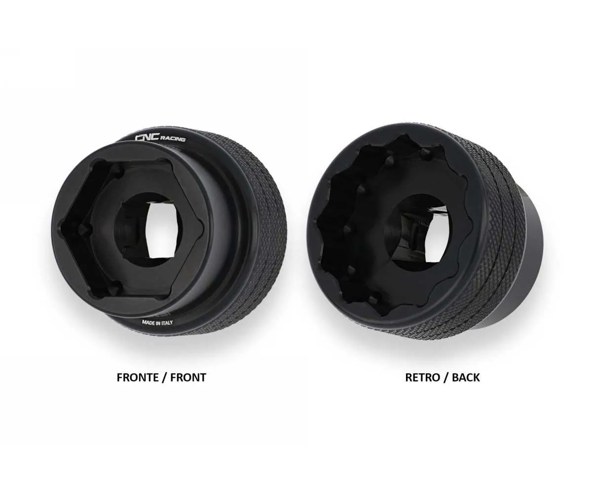 Chiave Multipla Dadi Ruota Anteriore/posteriore Cnc Racing Nero Ducati Desertx 937 2022 > 2025-CHD05B-367263