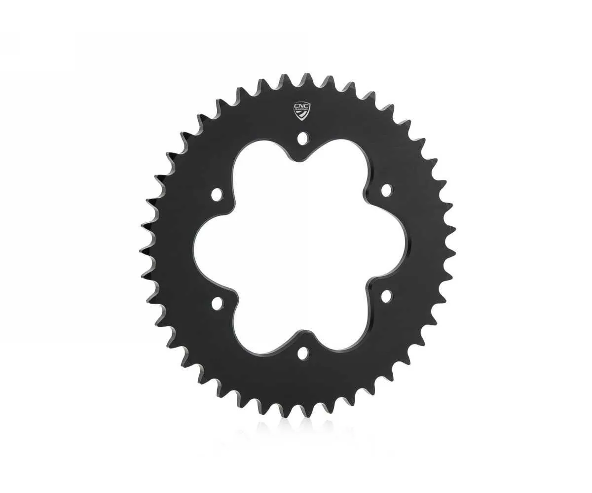 Corona Componibile Z38 P520 6 Fori Cnc Racing Nero Ducati Monster 1200 2014 > 2021-CN550B-379114