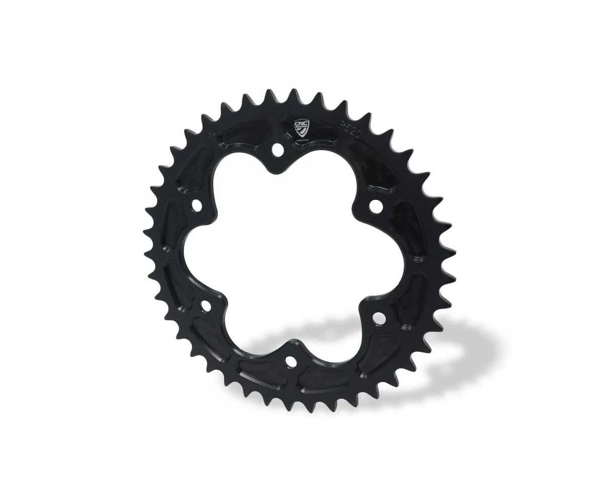 Corona Componibile Z42 P520 6 Fori Cnc Racing Nero Ducati Monster 1200 2014 > 2021-CN553B-378354