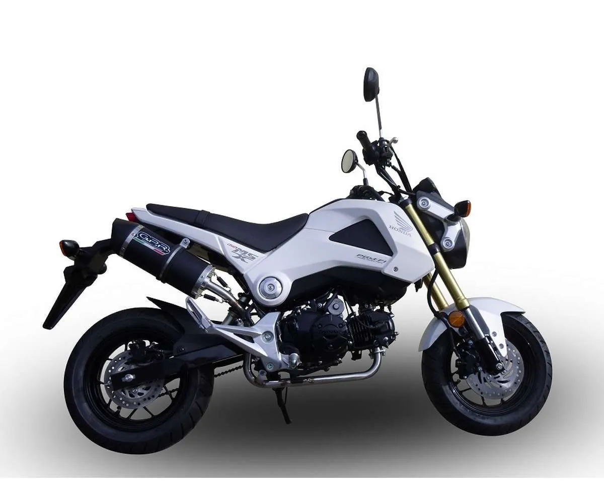 Scarico Completo Gpr Furore Poppy Omologato Nero Opaco Per Honda Msx - Grom 125 2018 > 2020-CO.E4.H.233.FUPO-387216