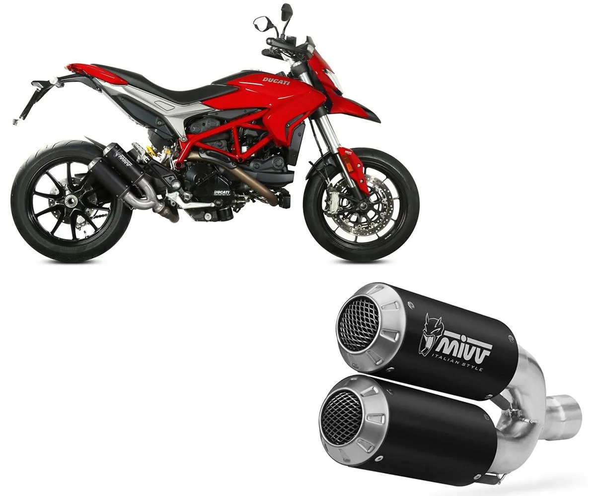 Terminale Di Scarico Mivv Mk3 Nero Per Ducati Hypermotard 939 2016 > 2018-D.043.SM3B-290255