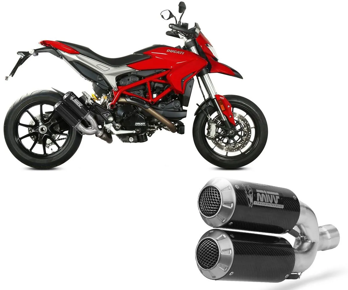 Terminale Di Scarico Mivv Mk3 Carbonio Per Ducati Hypermotard 939 2016 > 2018-D.043.SM3C-290254