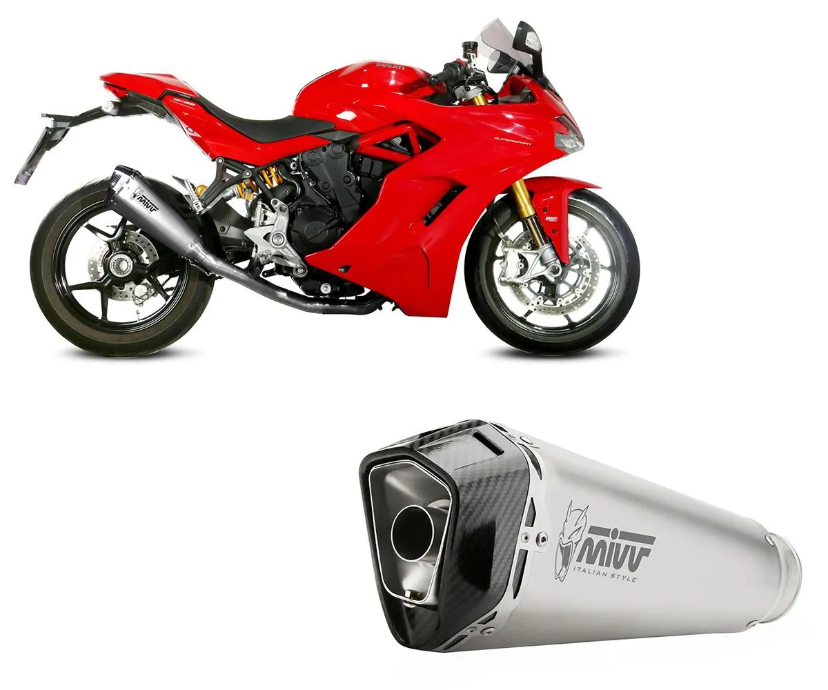 Terminale Di Scarico Mivv Delta Race Acciaio Per Ducati Supersport 939/s 2017 > 2020-D.044.LDRX-290257