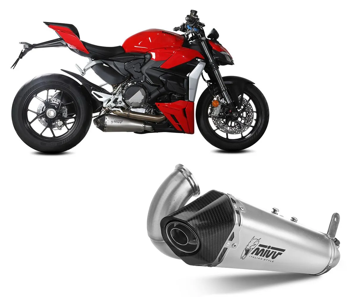 Terminale Di Scarico Slip-on Mivv Delta Race Inox Per Ducati Streetfighter V2 2022 > 2024-D.046.LDRX-290055