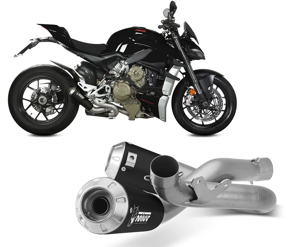 Terminale Di Scarico Mivv X-m1 Nero Per Ducati Streetfighter V4 2020 > 2024-D.047.SC4B-290265