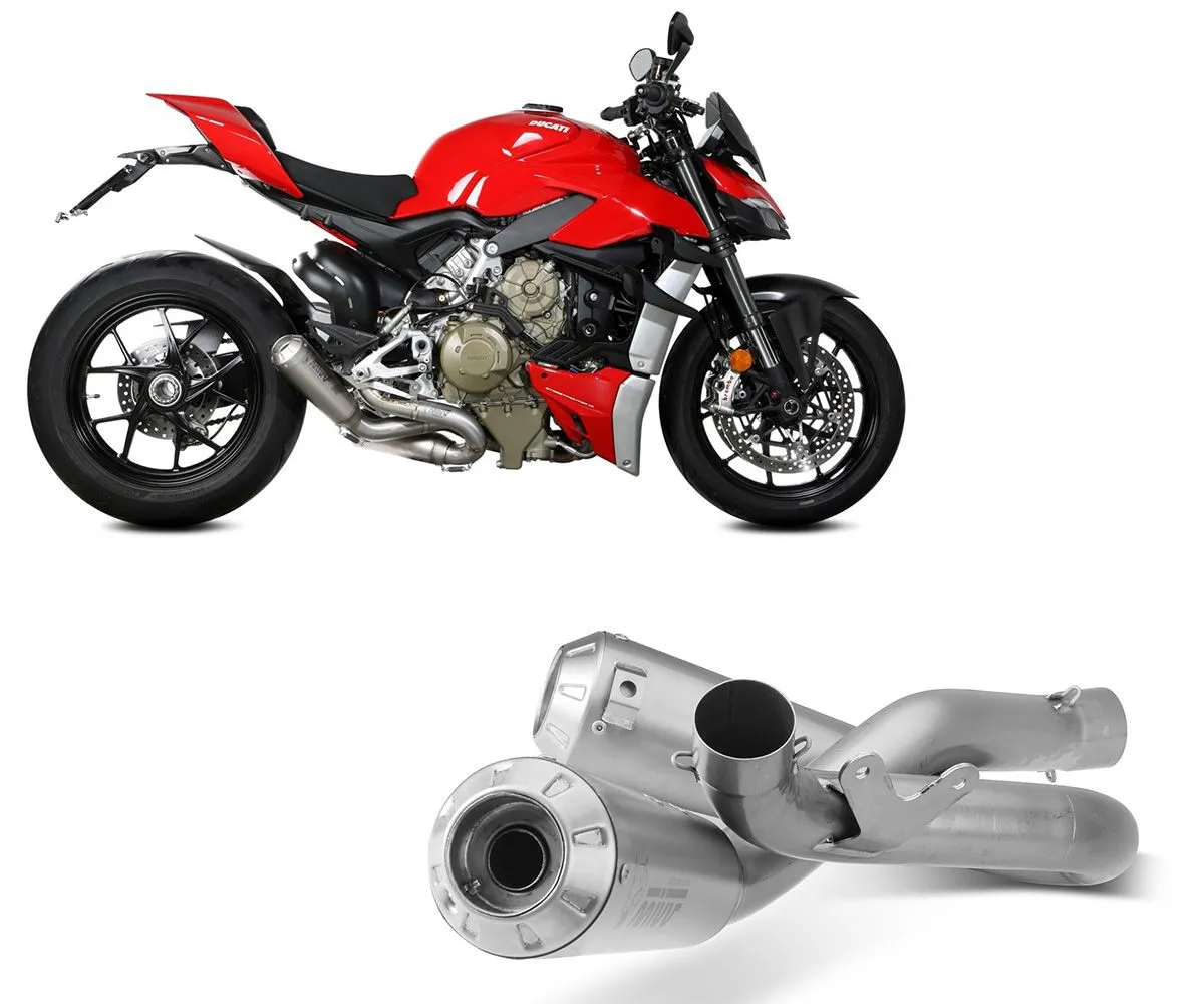 Terminale Di Scarico Mivv X-m1 Titanio Per Ducati Streetfighter V4 2020 > 2024-D.047.SC4T-290266
