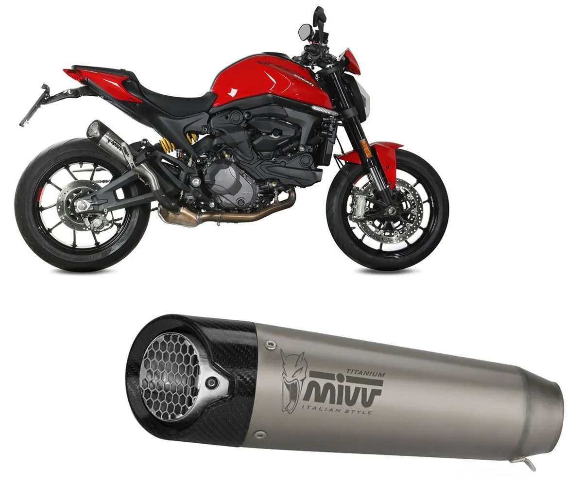 Terminale Di Scarico Mivv X-m5 Titanio Per Ducati Monster 937/monster 937 + 2021 > 2024-D.048.LC5T-290252