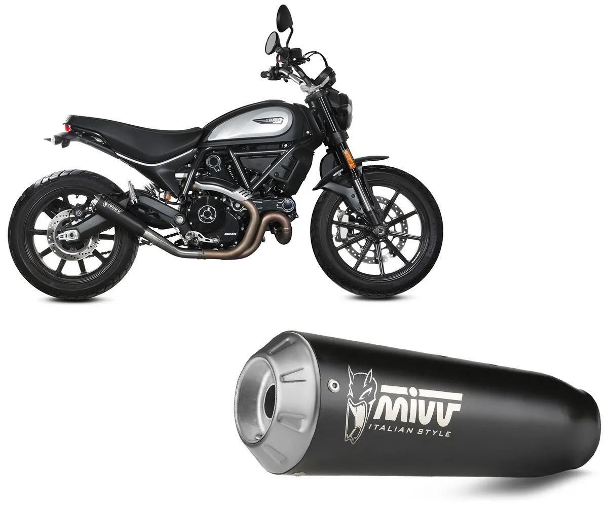 Terminale Di Scarico Mivv X-m1 Nero Per Ducati Scrambler 800 Icon/icon Dark 2021 > 2022-D.051.SC4B-290250