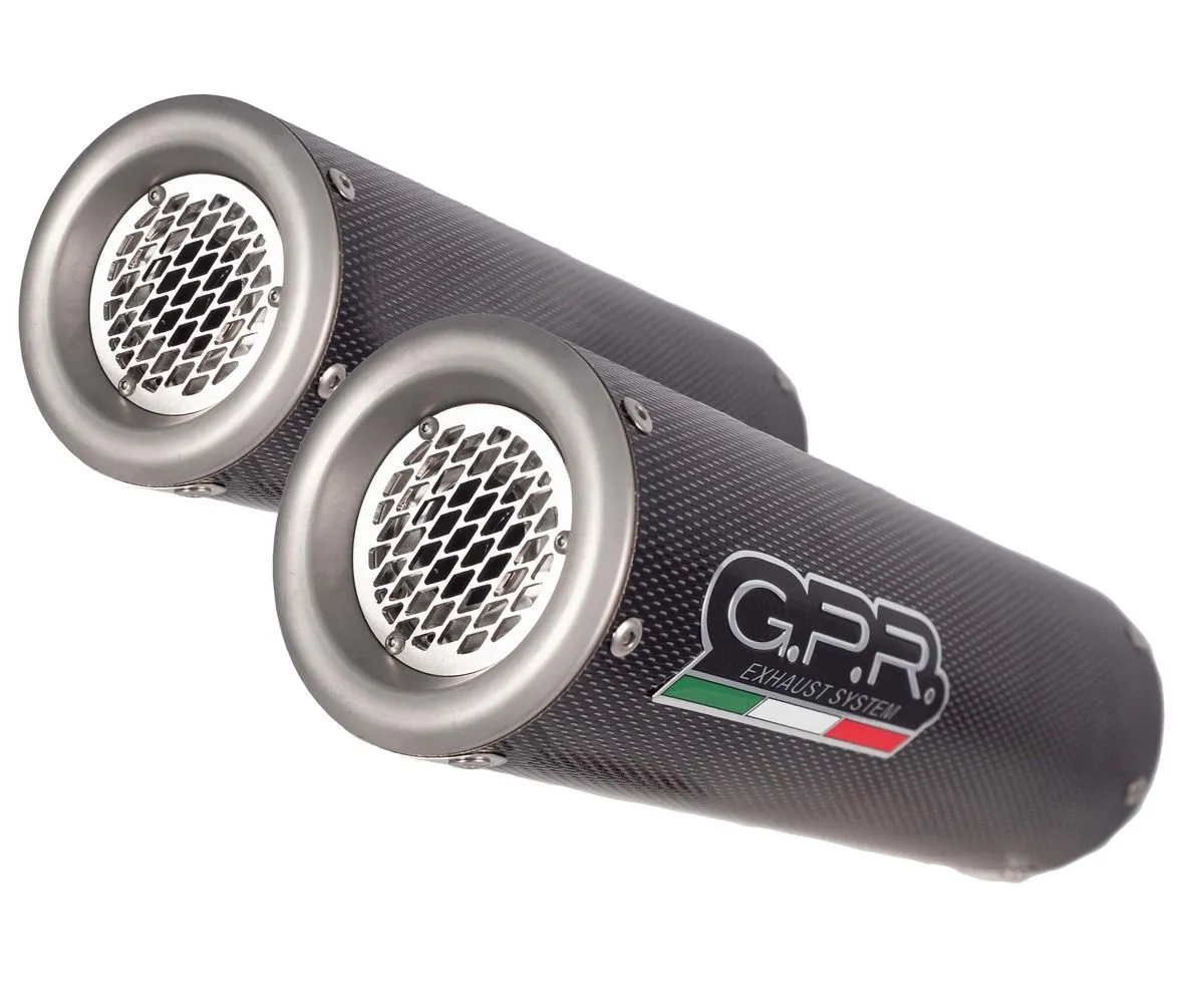 Coppia Terminali Di Scarico Gpr M3 Poppy Omologato Acciaio Inox Per Ducati 999 2003 > 2008-D.58.M3.PP-291060
