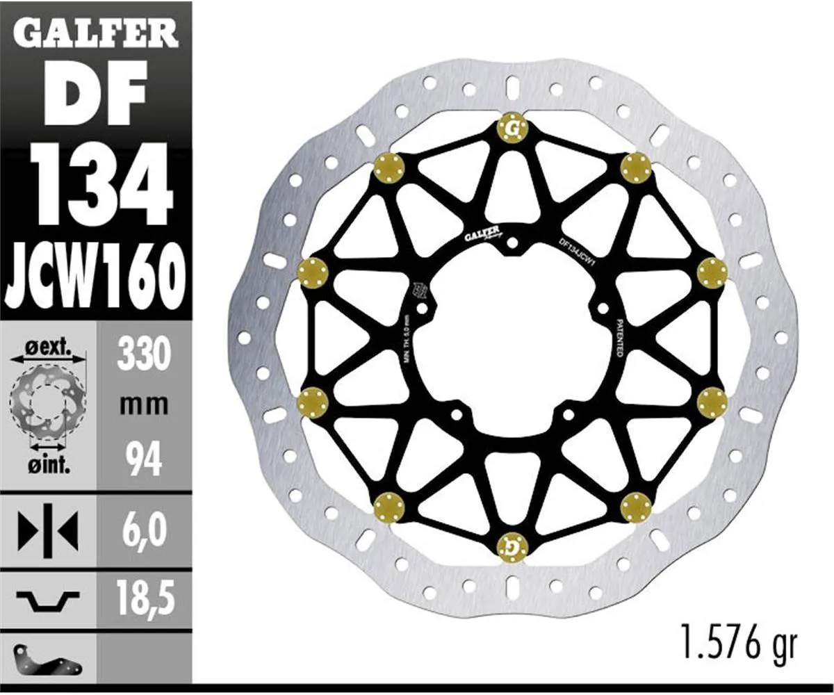 Galfer Disco Freno Anteriore Wave Floatech Racing 330x6mm Honda Cbr 1000 Rr R 2020-DF134JCW160G03-392079