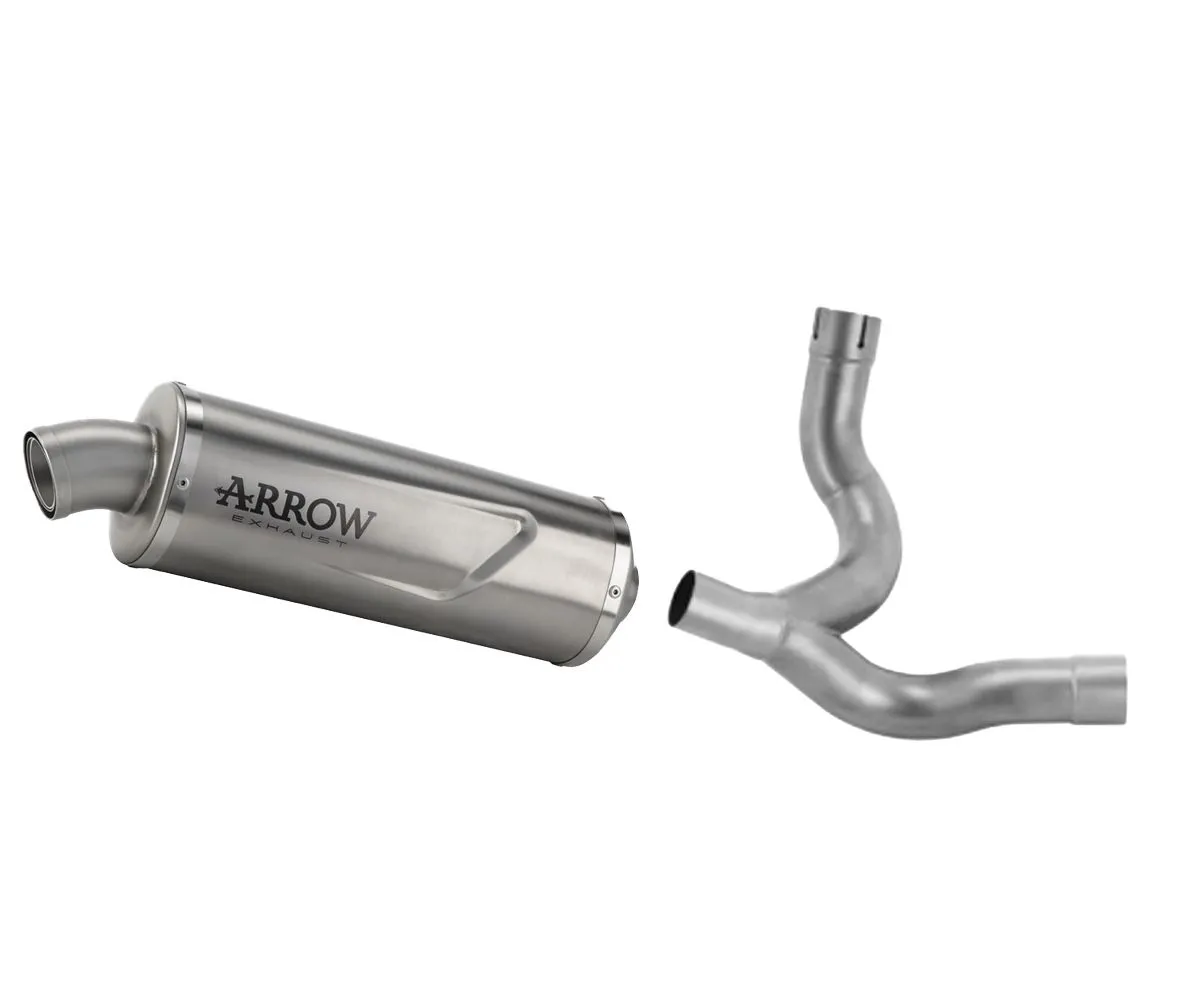 Impianto Completo Arrow Indy Race Titanio Con Fondello Inox Ducati Desert X 950 2022 > 2024-72647PO--71771MI-388406