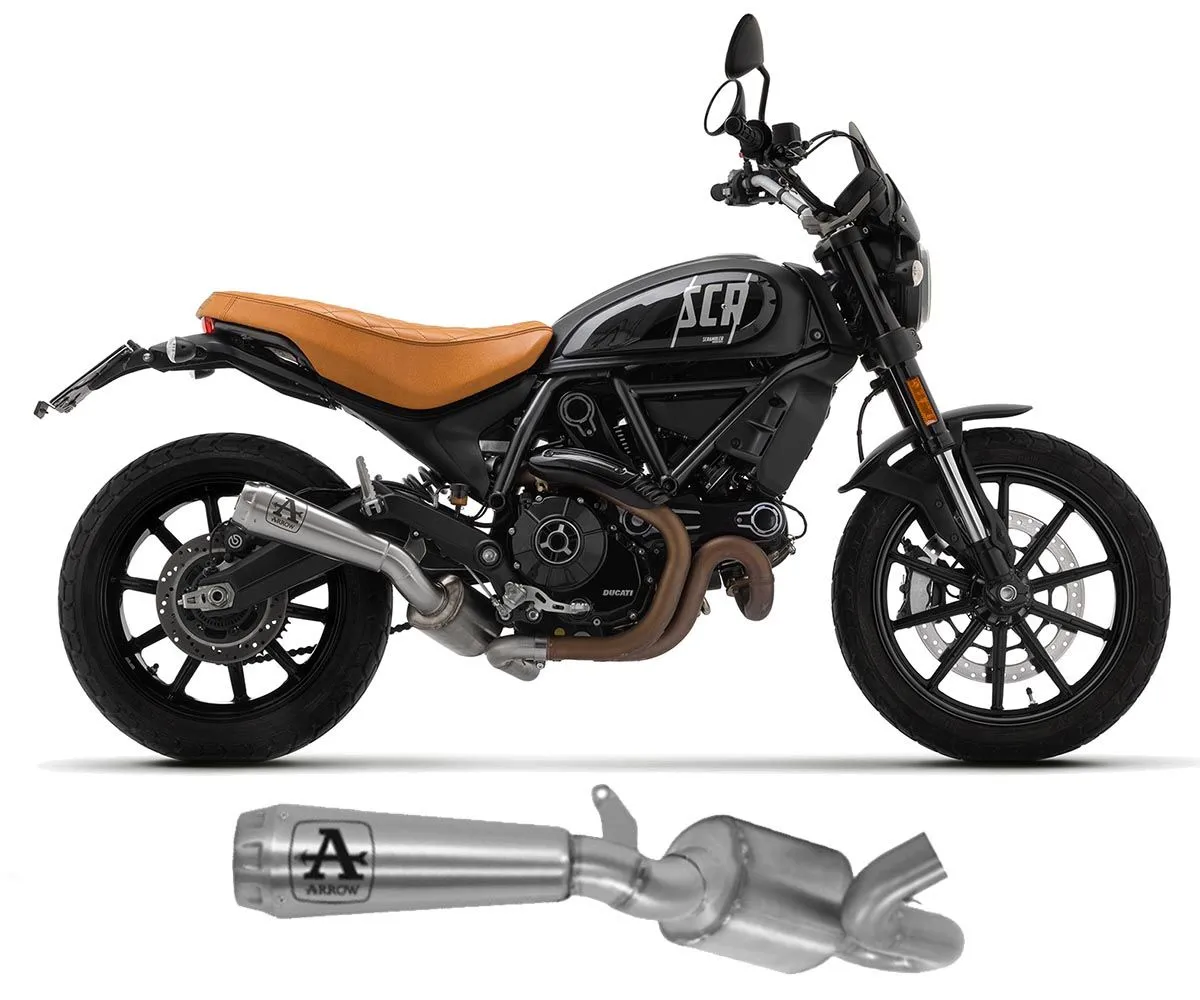 Terminale Scarico + Tubo Nokat Arrow Pro-race Nichrom Ducati Scrambler 800 2021 > 2024-71223PRI-301796