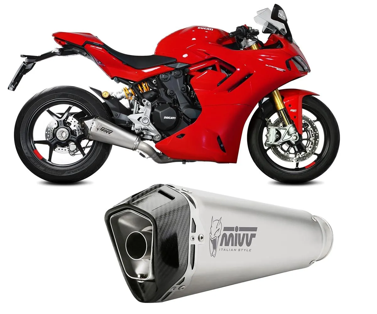 Terminale Di Scarico Mivv Delta Race Acciaio Inox Ducati Supersport 950 / S 2021 > 2024-D.054.LDRX-382948