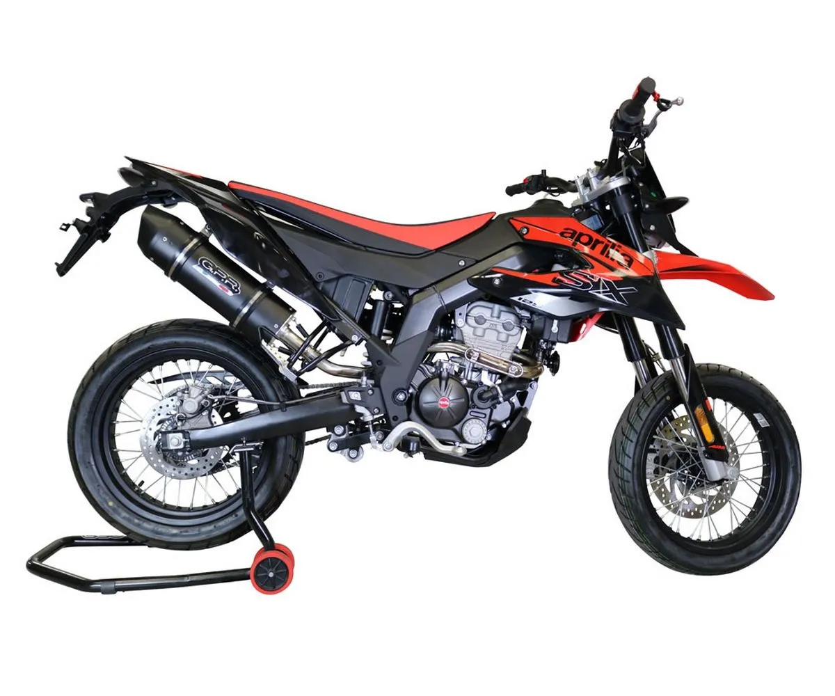 Terminale Di Scarico Gpr Furore Evo4 Poppy Omologato Nero Opaco Per Aprilia Sx 125 2018 > 2020-E4.A.70.FP4-290578