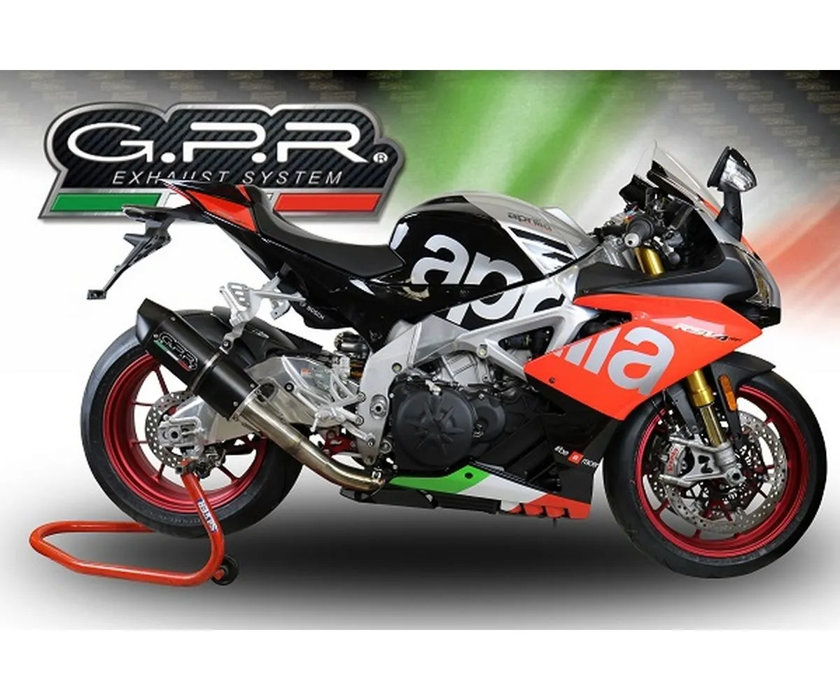 Terminale Di Scarico Gpr Furore Evo4 Poppy Catalizzato Nero Opaco Per Aprilia Rsv 4 1100 Racing Factory 2019 > 2022-E4.A.73.CAT.FP4-290646