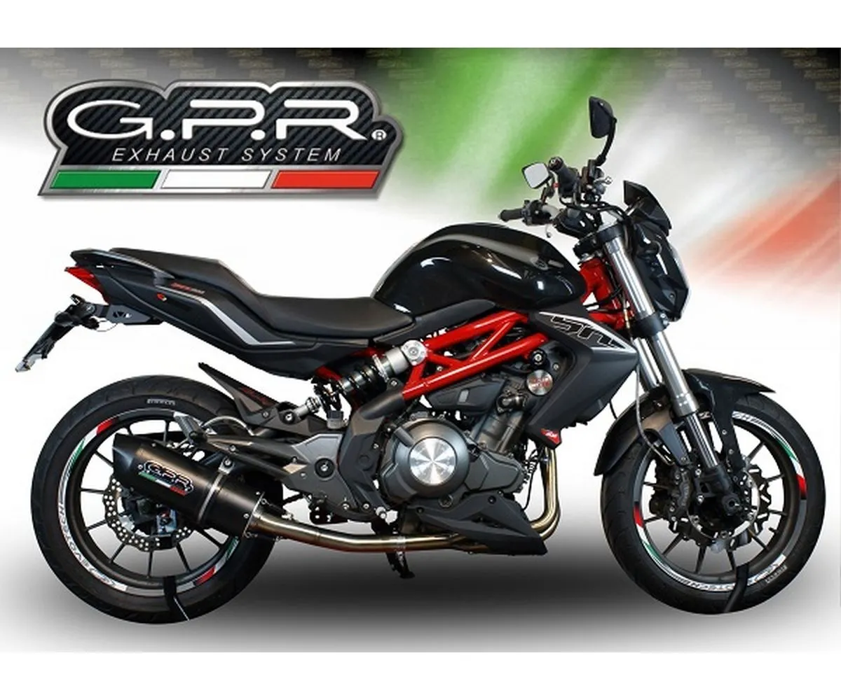 Terminale Di Scarico Gpr Furore Evo4 Poppy Omologato Nero Opaco Per Benelli Bn 302 2017 > 2020-E4.BE.19.FP4-290670