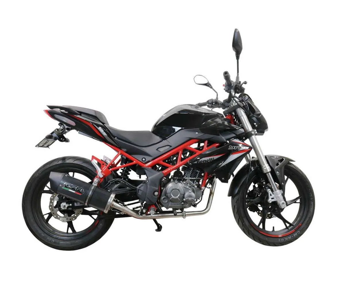 Scarico Completo Gpr Furore Evo4 Poppy Omologato Nero Opaco Per Benelli Bn 125 2018 > 2020-E4.BE.22.CAT.FP4-386848