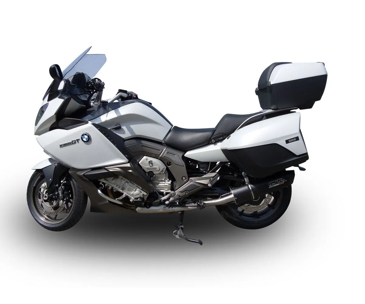 Coppia Terminali Di Scarico Gpr Furore Evo4 Poppy Omologato Nero Opaco Per Bmw K 1600 Gt 2017 > 2020-E4.BMW.50.FP4-290911
