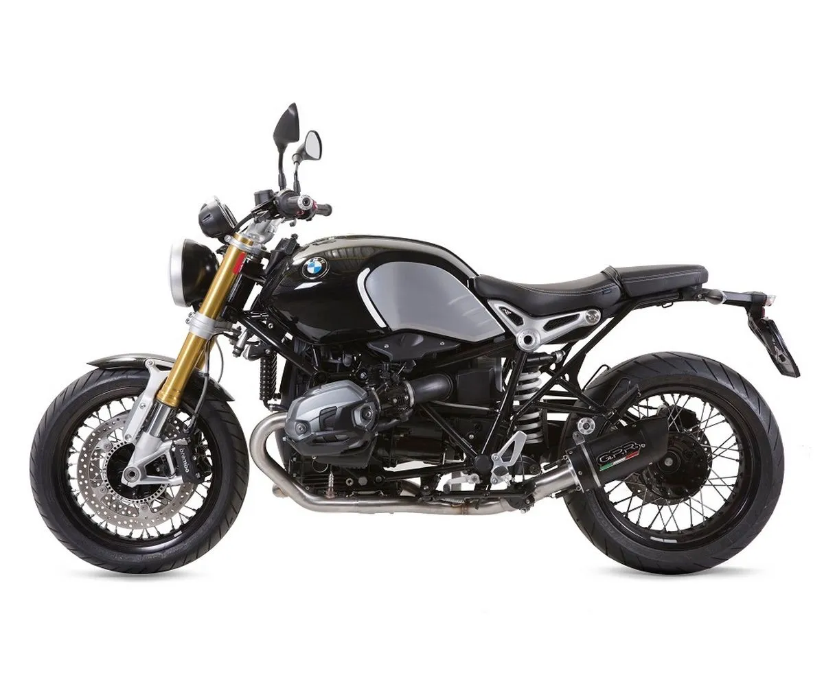 Terminale Di Scarico Gpr Furore Evo4 Poppy Omologato Nero Opaco Per Bmw R Nine-t 1200 Pure 2017 > 2019-E4.BMW.82.FP4-290879