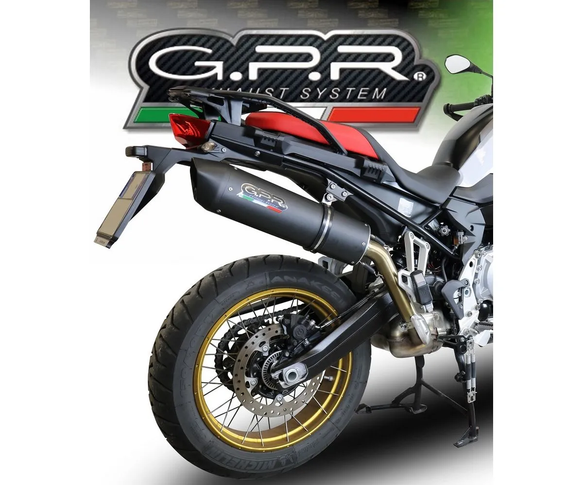 Terminale Di Scarico Gpr Furore Evo4 Poppy Omologato Nero Opaco Per Bmw F 750 Gs 2018 > 2020-E4.BMW.95.FP4-290749