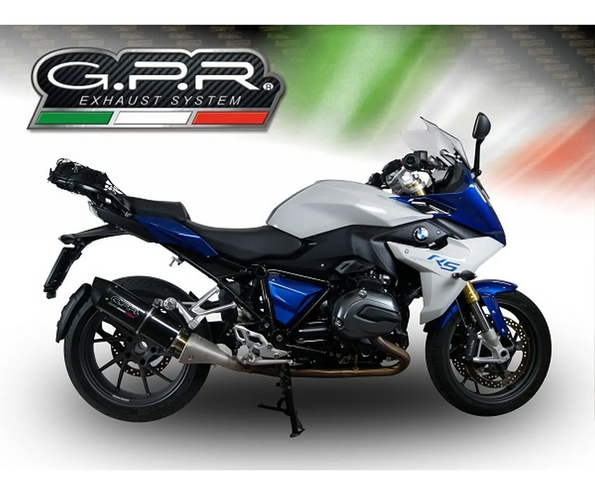 Terminale Di Scarico Gpr Furore Evo4 Poppy Omologato Nero Opaco Per Bmw R 1200 Rs Lc 2017 > 2019-E4.BMW.97.FP4-290867