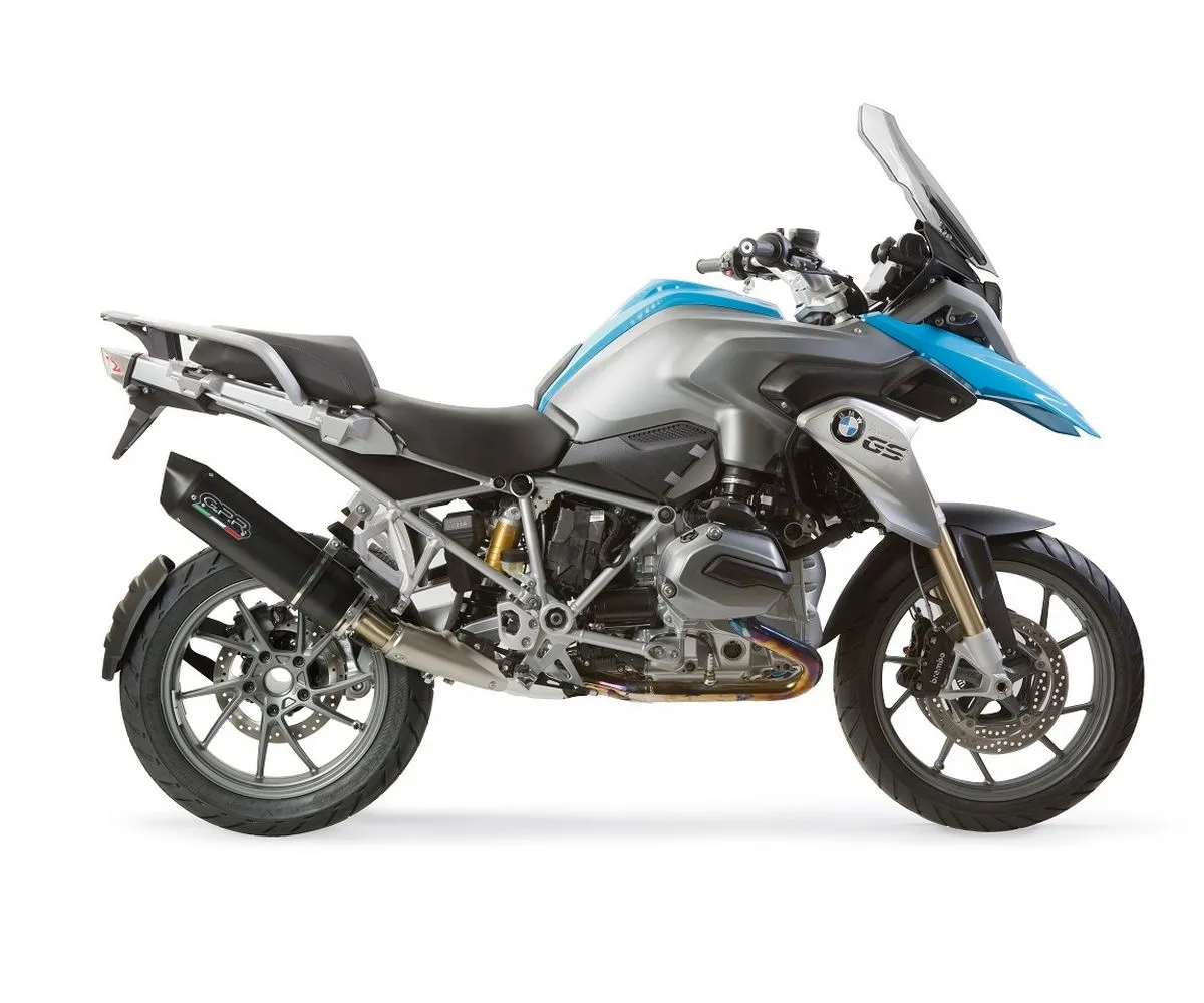 Terminale Di Scarico Gpr Furore Evo4 Poppy Omologato Nero Opaco Per Bmw R 1200 Gs Adventure 2017 > 2018-E4.BM.104.FP4-290849