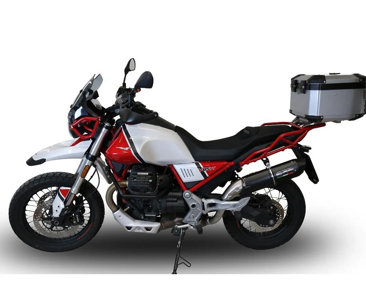 Terminale Di Scarico Gpr Furore Evo4 Poppy Omologato Nero Opaco Per Moto Guzzi V85 Tt 2019 > 2020-E4.GU.61.FP4-291858