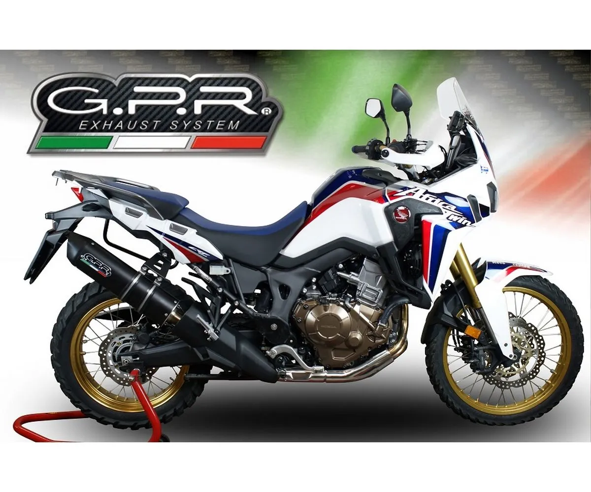 Terminale Di Scarico Gpr Furore Evo4 Poppy Omologato Nero Opaco Per Honda Crf 1000 L Africa Twin 2018 > 2020-E4.H.226.FP4-291332