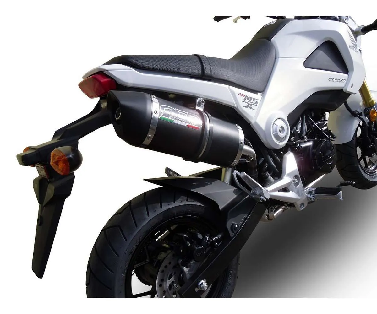 Terminale Di Scarico Gpr Furore Nero Omologato Nero Opaco Per Honda Msx - Grom 125 2018 > 2020-E4.H.233.FUNE-387208
