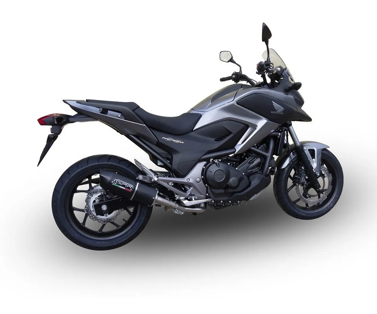 Terminale Di Scarico Gpr Furore Evo4 Poppy Omologato Nero Opaco Per Honda Nc 750 X - S Dct 2016/2020 E4 2016 > 2020-E4.H.236.FP4-291281