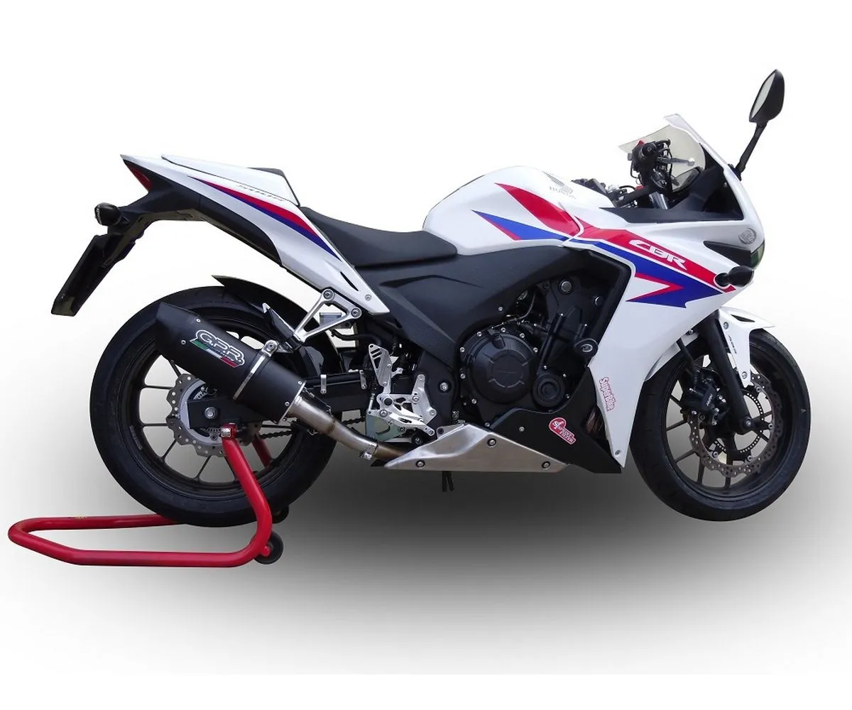 Terminale Di Scarico Gpr Furore Evo4 Poppy Omologato Nero Opaco Per Honda Cbr 500 R-E4.H.254.FP4-291204