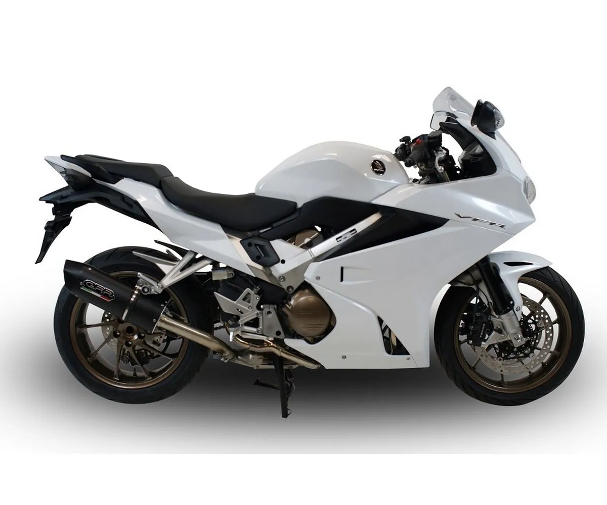 Terminale Di Scarico Gpr Furore Evo4 Poppy Omologato Nero Opaco Per Honda Vfr 800 F 2017 > 2020-E4.H.256.FP4-291293