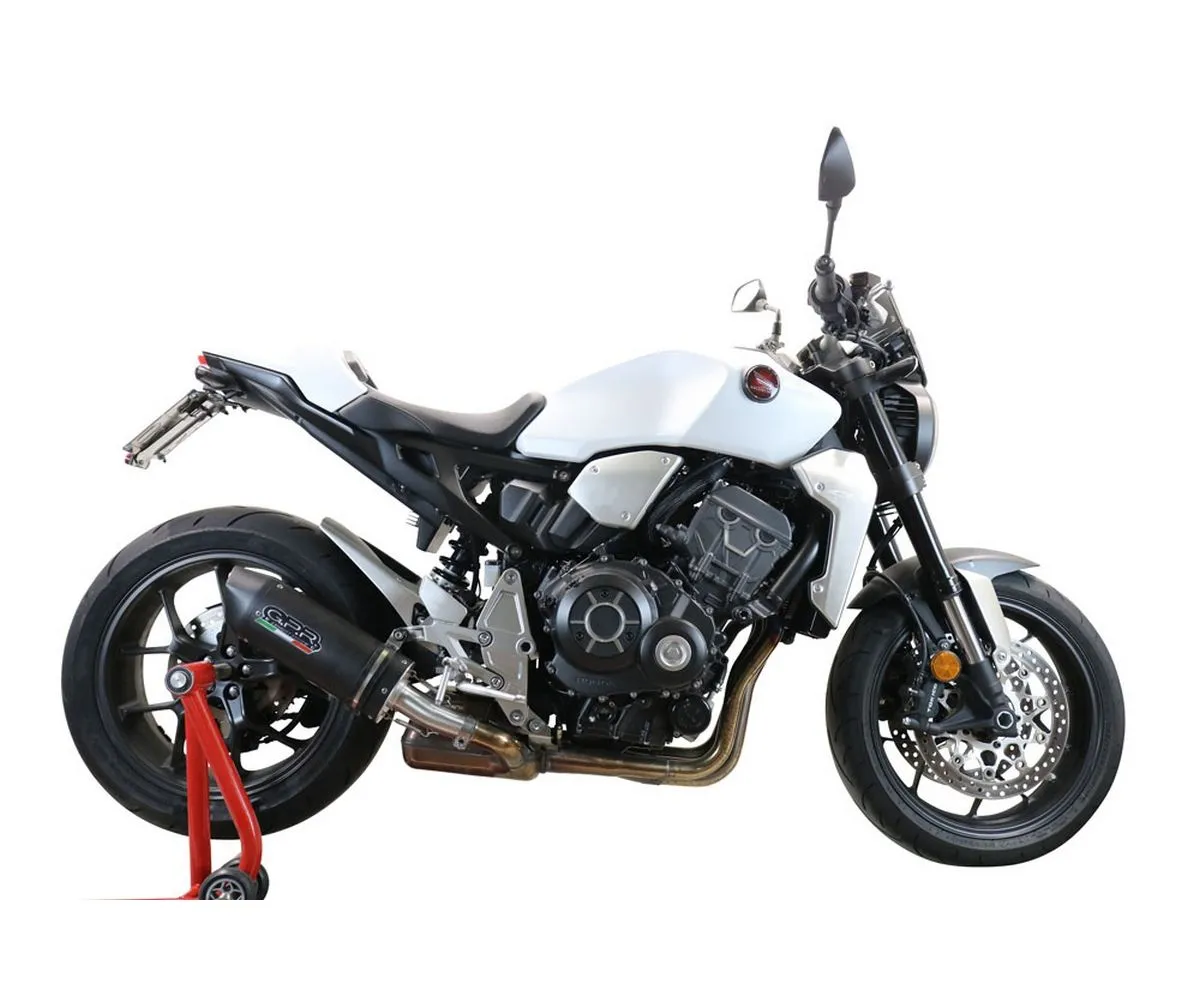 Terminale Di Scarico Gpr Furore Evo4 Poppy Omologato Nero Opaco Per Honda Cb 1000 R 2018 > 2020-E4.H.259.FP4-291312