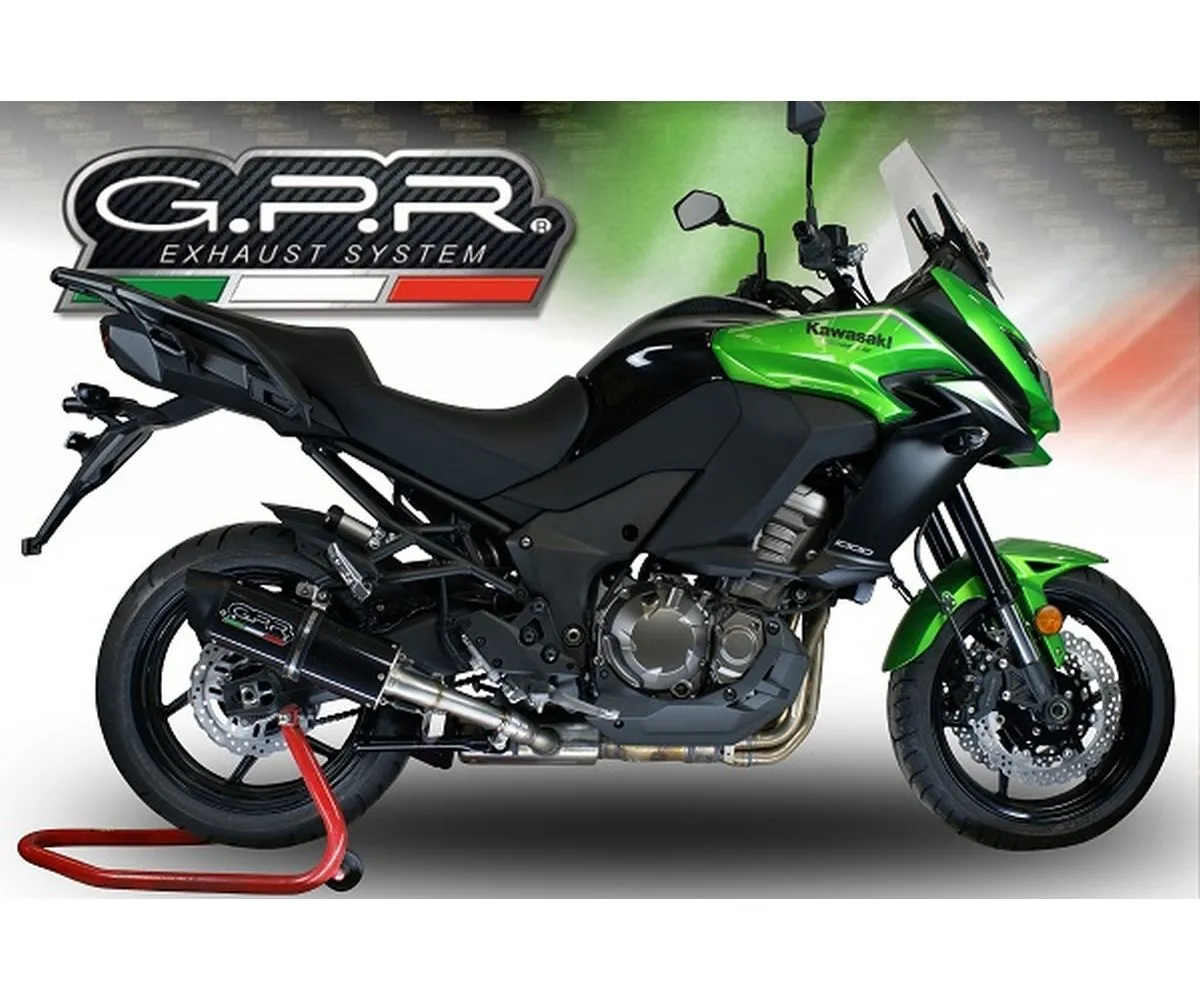 Terminale Di Scarico Gpr Furore Evo4 Poppy Omologato Nero Opaco Per Kawasaki Versys 1000 I.e. 2017 > 2018-E4.K.175.FP4-291619