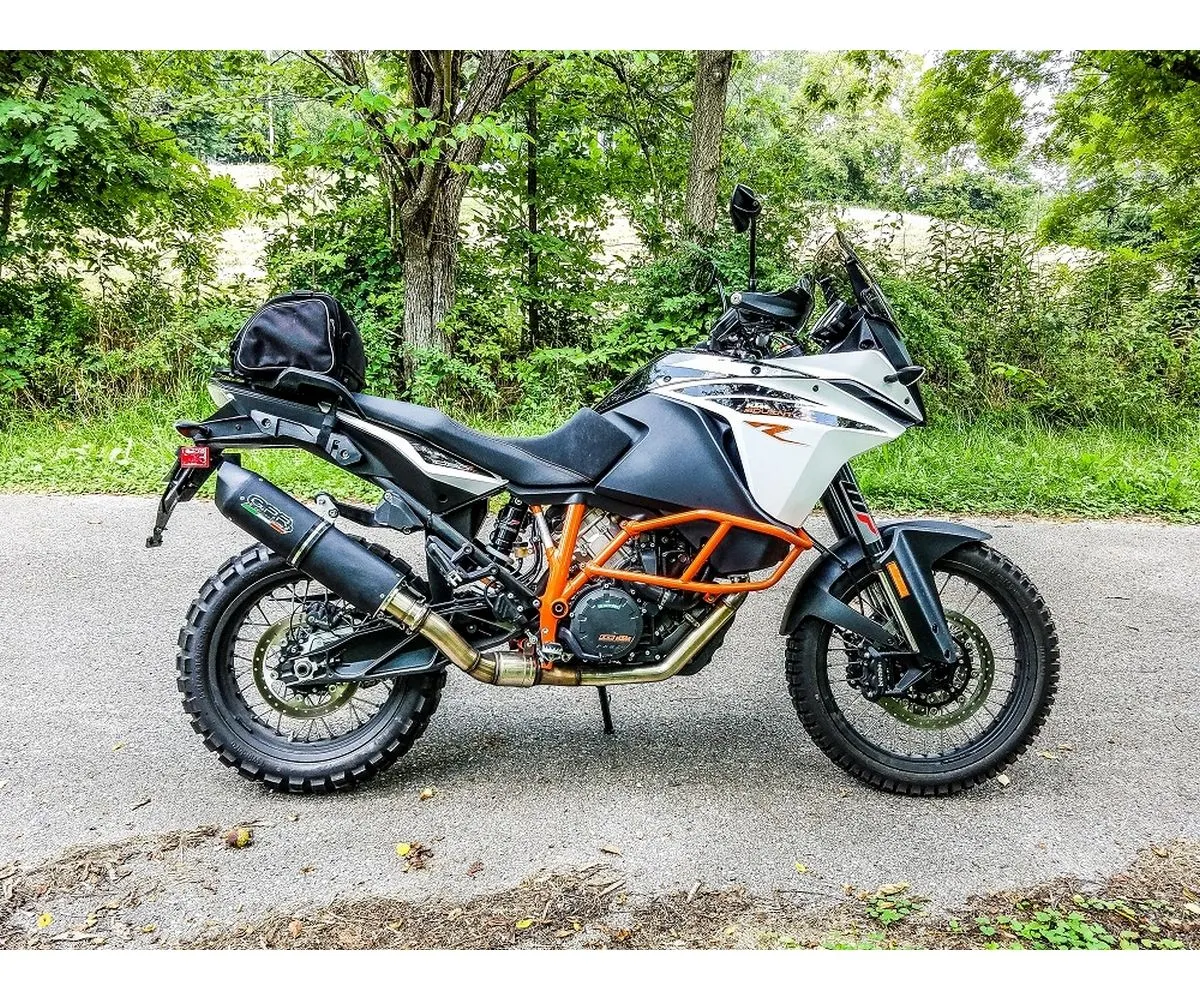 Terminale Di Scarico Gpr Furore Evo4 Poppy Omologato Nero Opaco Per Ktm Lc 8 Adventure 1090 2017 > 2020-E4.KTM.76.1.FP4-291825