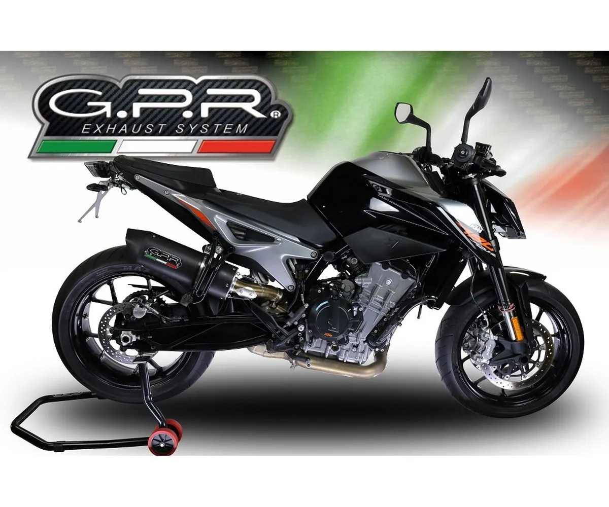 Terminale Di Scarico Gpr Furore Evo4 Poppy Omologato Nero Opaco Per Ktm Duke 790 2017 > 2020-E4.KTM.94.FP4-291784